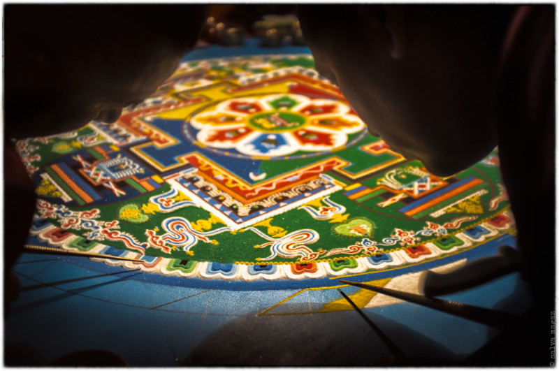 Mandala of Sangye Menla made by the monks of Sera Jey Ngari Khangtsen @ Tibet Museum Gruyères