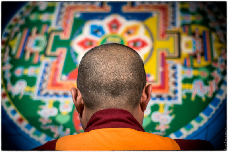 Mandala of Sangye Menla made by the monks of Sera Jey Ngari Khangtsen @ Tibet Museum Gruyères